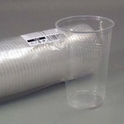 Plastmasas glāzes 200ml, 100gb(0.30kg)  caurspīdīgas