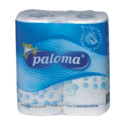 Papīra dvieļi Paloma Natura balti ar zīmējumu