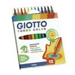 Flomāsteri Giotto Turbocolor 12 krāsas