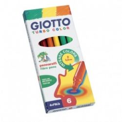 Flomāsteri Giotto Turbocolor 6 krāsas
